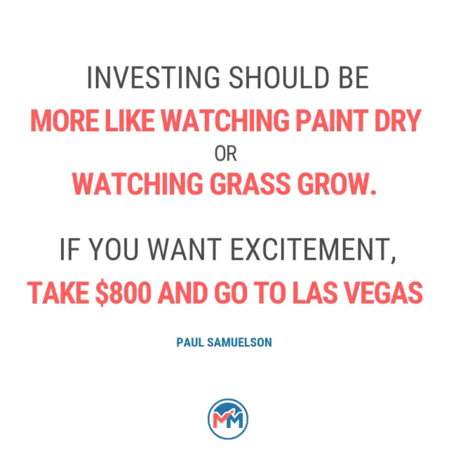 Investing Should Be More Like Watching Paint Dry Quote - Paul Samuelson
